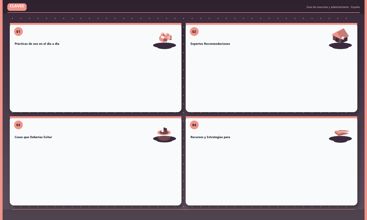 Claves: Prácticas de uso en el día a día · Expertos Recomendaciones · Cosas que Deberías Evitar · Recursos y Estrategias para